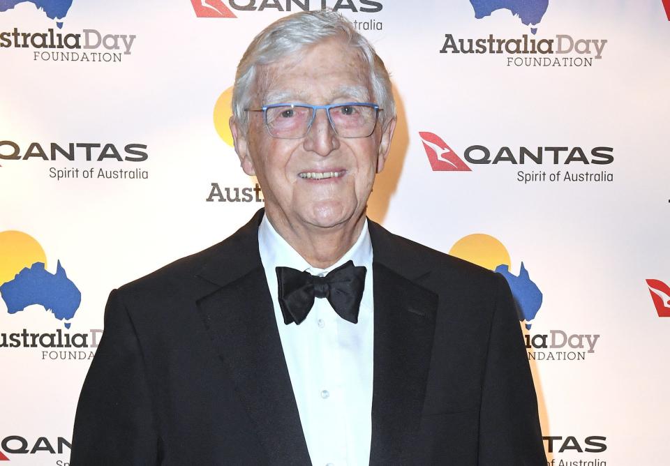 Sir Michael Parkinson at the Australia Day Foundation Gala Dinner in 2017. (PA)