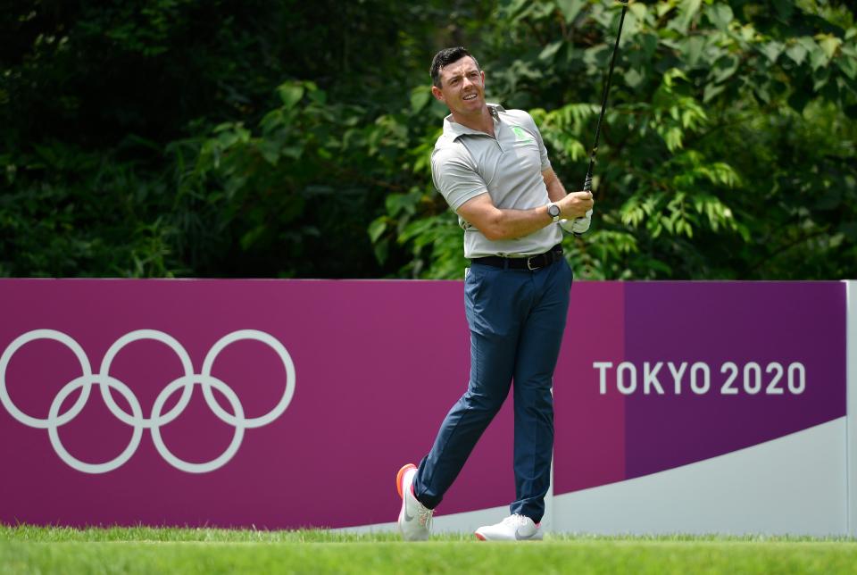 Rory McIlroy shot a two-under 69 in the first round at Kasumigaseki Country Club, Kawagoe (Reuters)