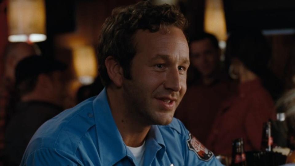 Chris O'Dowd smiling in Bridesmaids.