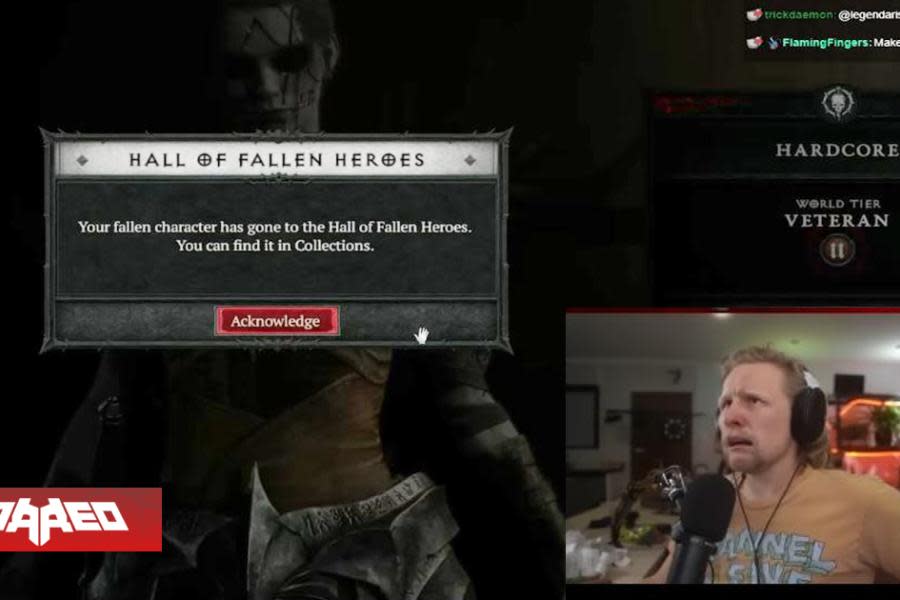 Streamer con más de 172 horas en Diablo IV en modo hardcore pierde personaje mientras se teletransportaba