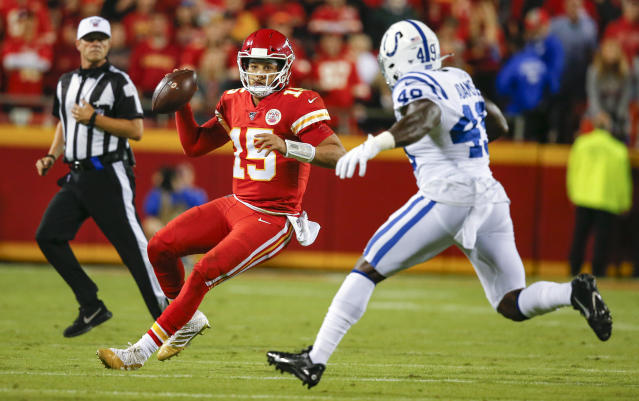 Colts stun Chiefs, stifle Patrick Mahomes with old-school, ball