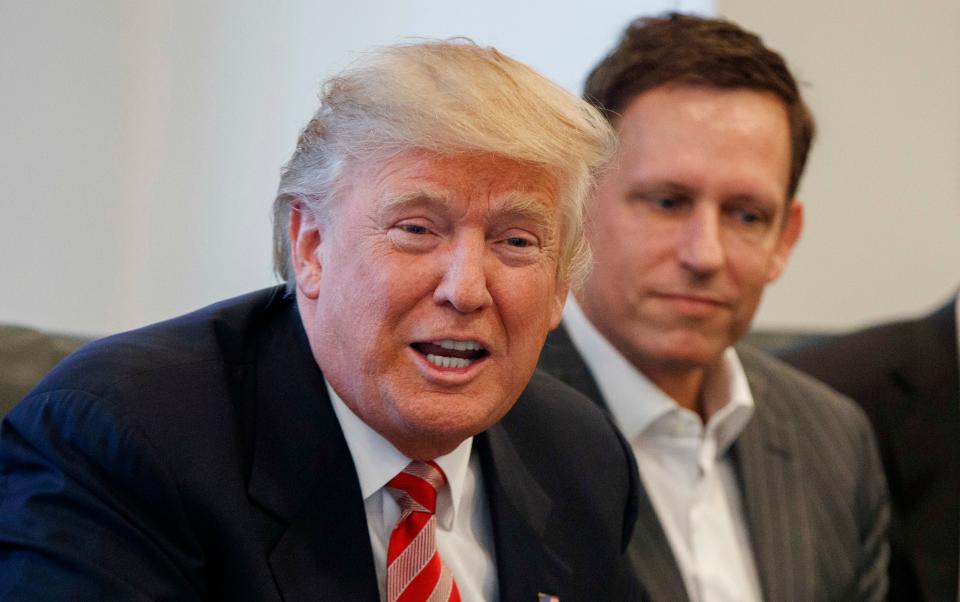 Donald Trump and Peter Thiel. (Photo: ASSOCIATED PRESS)