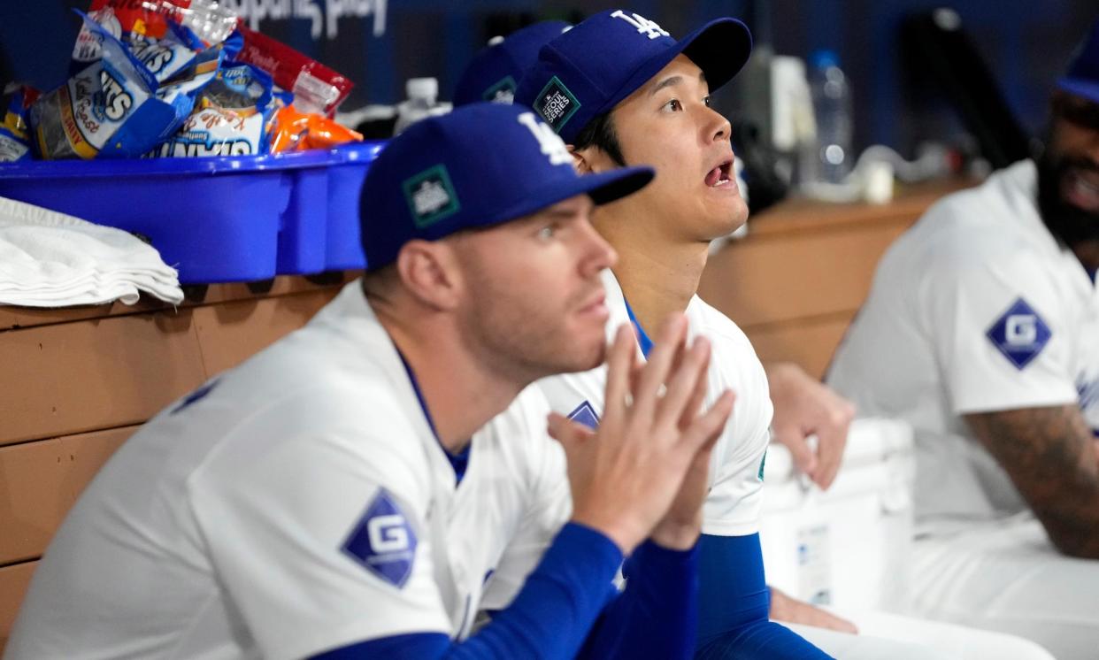 <span>Shohei Ohtani and Freddie Freeman are part of a dangerous Dodgers batting lineup.</span><span>Photograph: Lee Jin-man/AP</span>