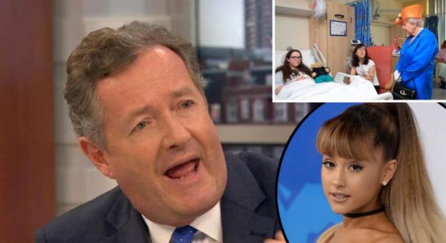 Piers Morgan hits out at Ariana Grande for not visiting Manchester