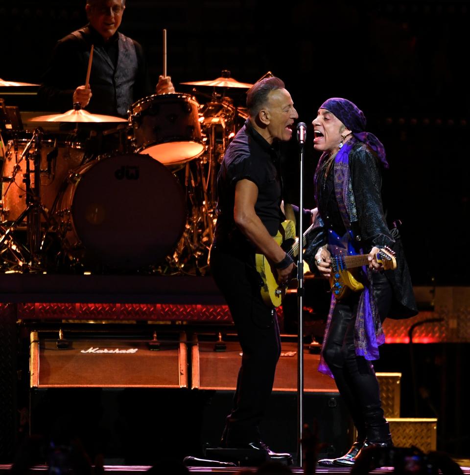 Inside and out fans showed up in droves for the sold-out Bruce Springsteen concert Wednesday evening, Feb. 1, 2023 at Tampa's Amalie Arena that kicked off the 2023 tour of 31 performances across the United States.