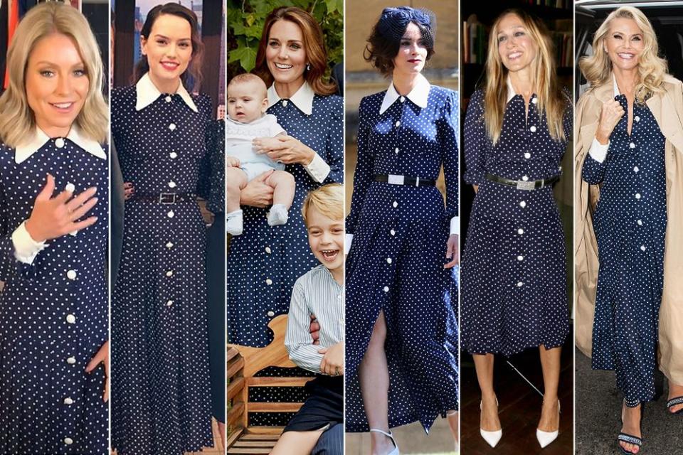 Celebrities in Polka Dot Dresses