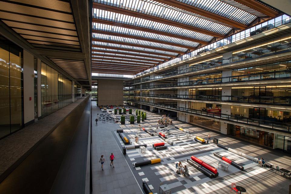 The interior of Bell Works, a 2-million-square-foot facility in Holmdel.