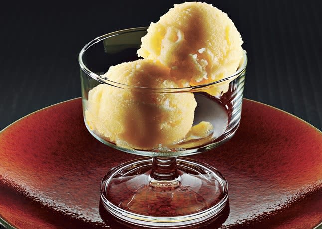 Tangerine and Prosecco Sorbet