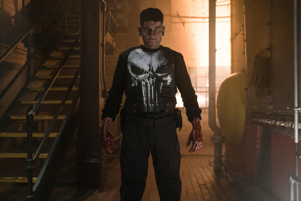 <div><p>"Even the creator of The Punisher, Gerry Conway, has come out to specifically <a href="https://www.forbes.com/sites/lisettevoytko/2020/06/11/the-creator-of-the-punisher-wants-to-reclaim-the-iconic-skull-from-police-and-fringe-admirers/?sh=19856a27b434" rel="nofollow noopener" target="_blank" data-ylk="slk:say;elm:context_link;itc:0;sec:content-canvas" class="link ">say</a> that he is just a <a href="https://screenrant.com/punisher-serial-killer/" rel="nofollow noopener" target="_blank" data-ylk="slk:serial killer;elm:context_link;itc:0;sec:content-canvas" class="link ">serial killer</a>. He kills 'bad' people, yes, but he’s still a serial killer. And cops should definitely not be using him as a role model."</p><p>—<a href="https://www.reddit.com/user/Ardent_Gunner/" rel="nofollow noopener" target="_blank" data-ylk="slk:u/Ardent_Gunner;elm:context_link;itc:0;sec:content-canvas" class="link ">u/Ardent_Gunner</a></p></div><span> Jessica Miglio / Netflix / Courtesy Everett Collection</span>