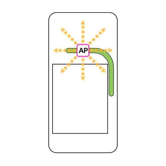 An illustration of how a heat pipe could help disperse heat away from the processor and other core components to keep the entire phone cool.