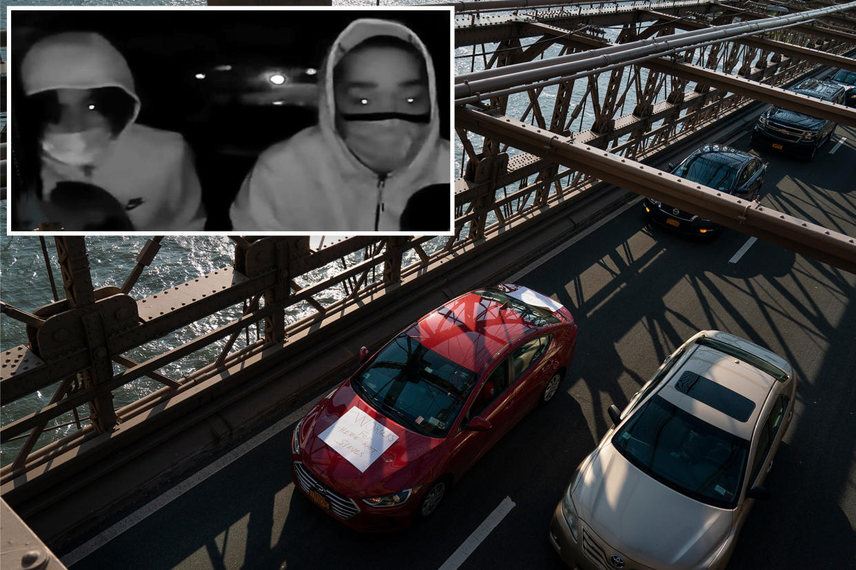 New York City Police are on the hunt for two suspects linked to at least seven robberies targeting Uber and Lyft drivers across Brooklyn and Staten Island.