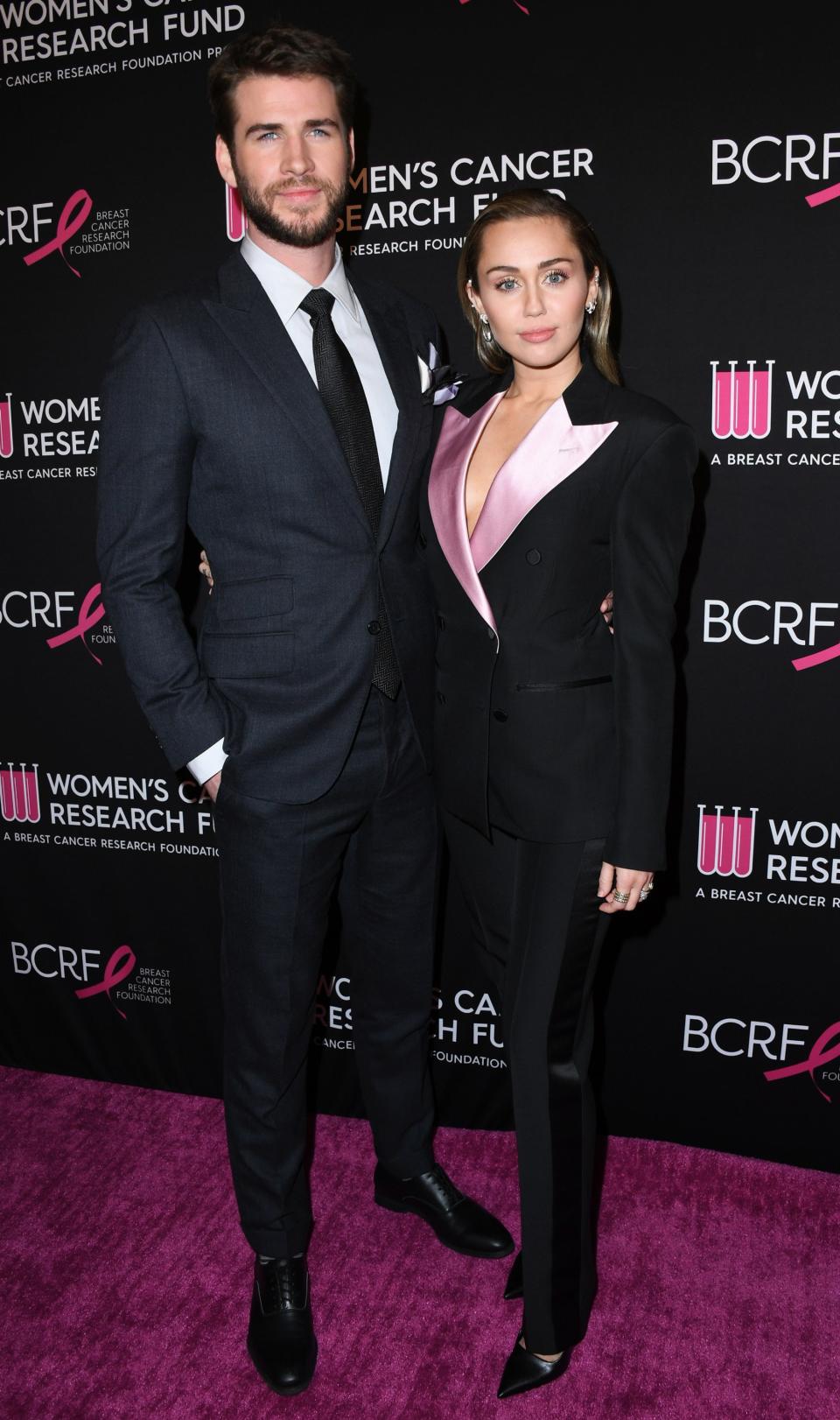 Same Suit, Different Colors: Miley Cyrus and Liam Hemsworth