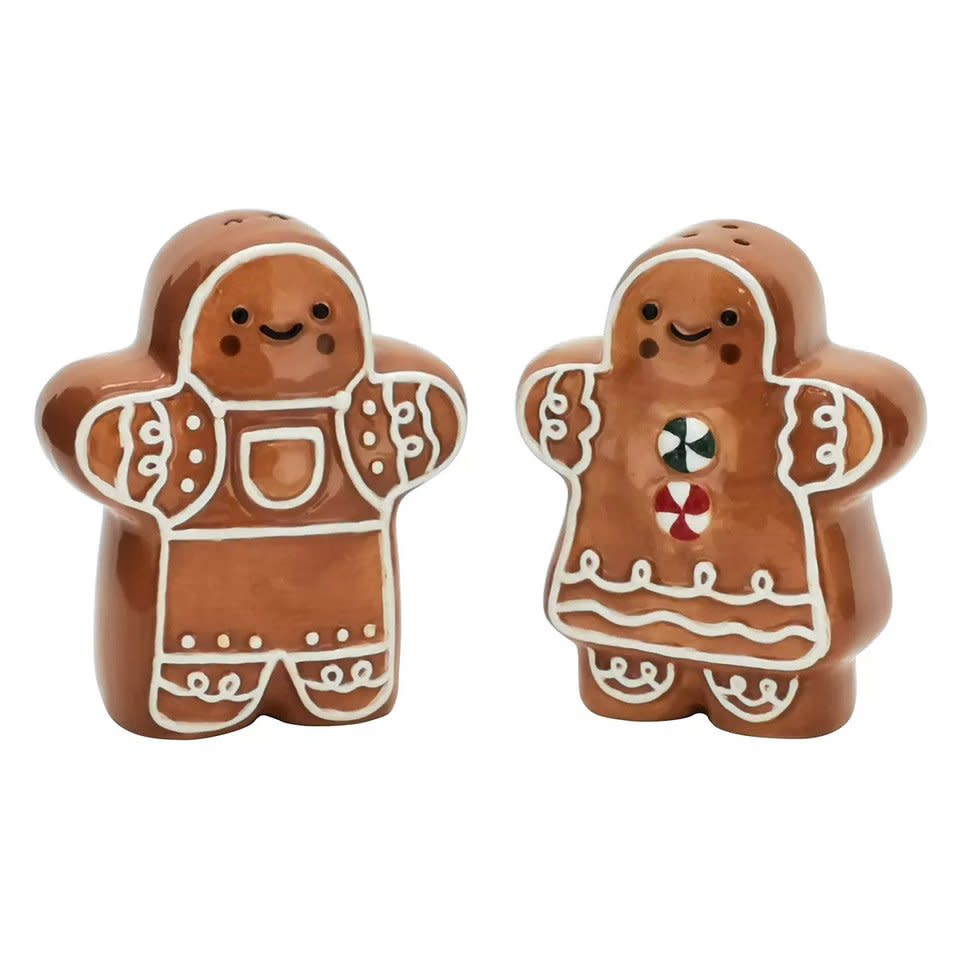 Gingerbread salt and pepper shakers currently on sale at Kohl's.