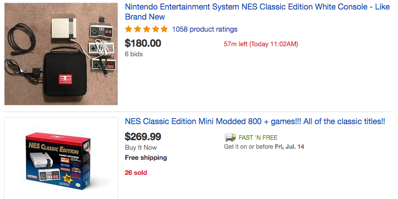 NES Classic Edition eBay