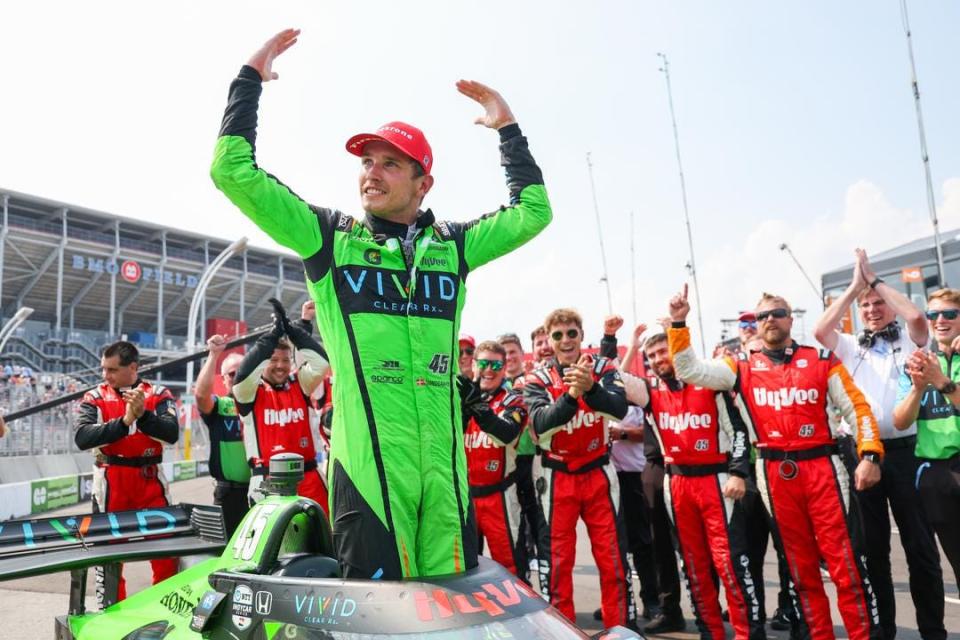 After capturing a surprising pole during a wacky, wet qualifying session Saturday on the streets of Toronto, Christian Lundgaard ran away with an equally surprising, yet dominant win Sunday in the Honda Indy Toronto.