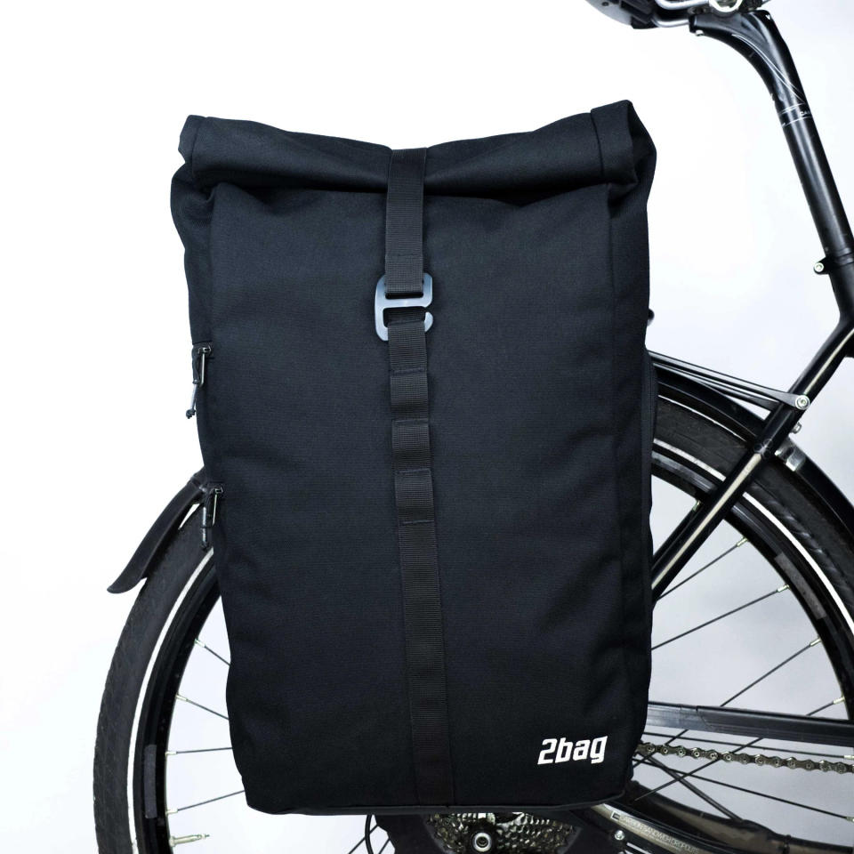 Der 2bag: ein stylischer Hybrid aus Rucksack und Fahrradtasche