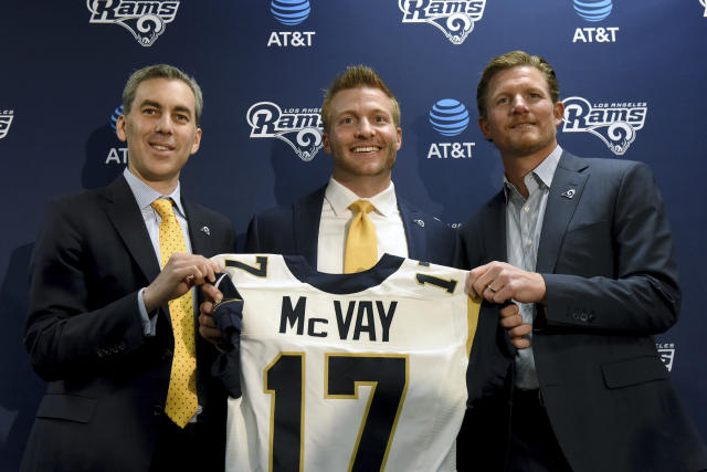 Rams GM Les Snead relieved Sean McVay will return. Now comes the hard part