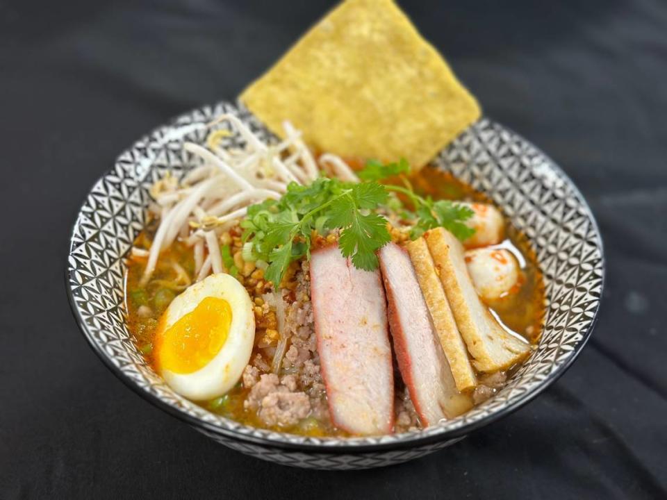 Tom Yum Noodle Soup at ZAAP Thai Street Food in Warner Robins.