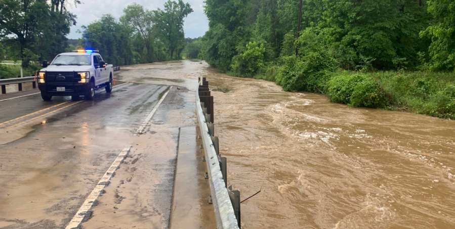 FM 227 at Bracken Creek in Houston County. Photo courtesy of TxDOT.