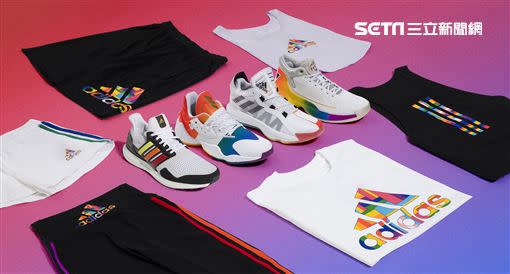 adidas全新Pride彩虹系列（圖／品牌提供）