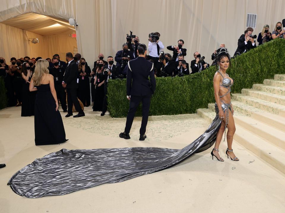 Teyana Taylor at the 2021 Met Gala.