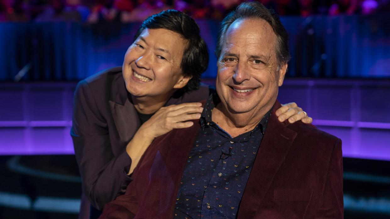  Ken Jeong and Jon Lovitz posing together for I Can See Your Voice season 3. 