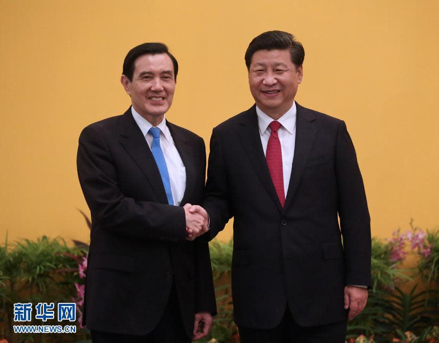 中國國民黨前主席馬英九、中國共產黨中央總書記習近平。(圖/新聞社提供)