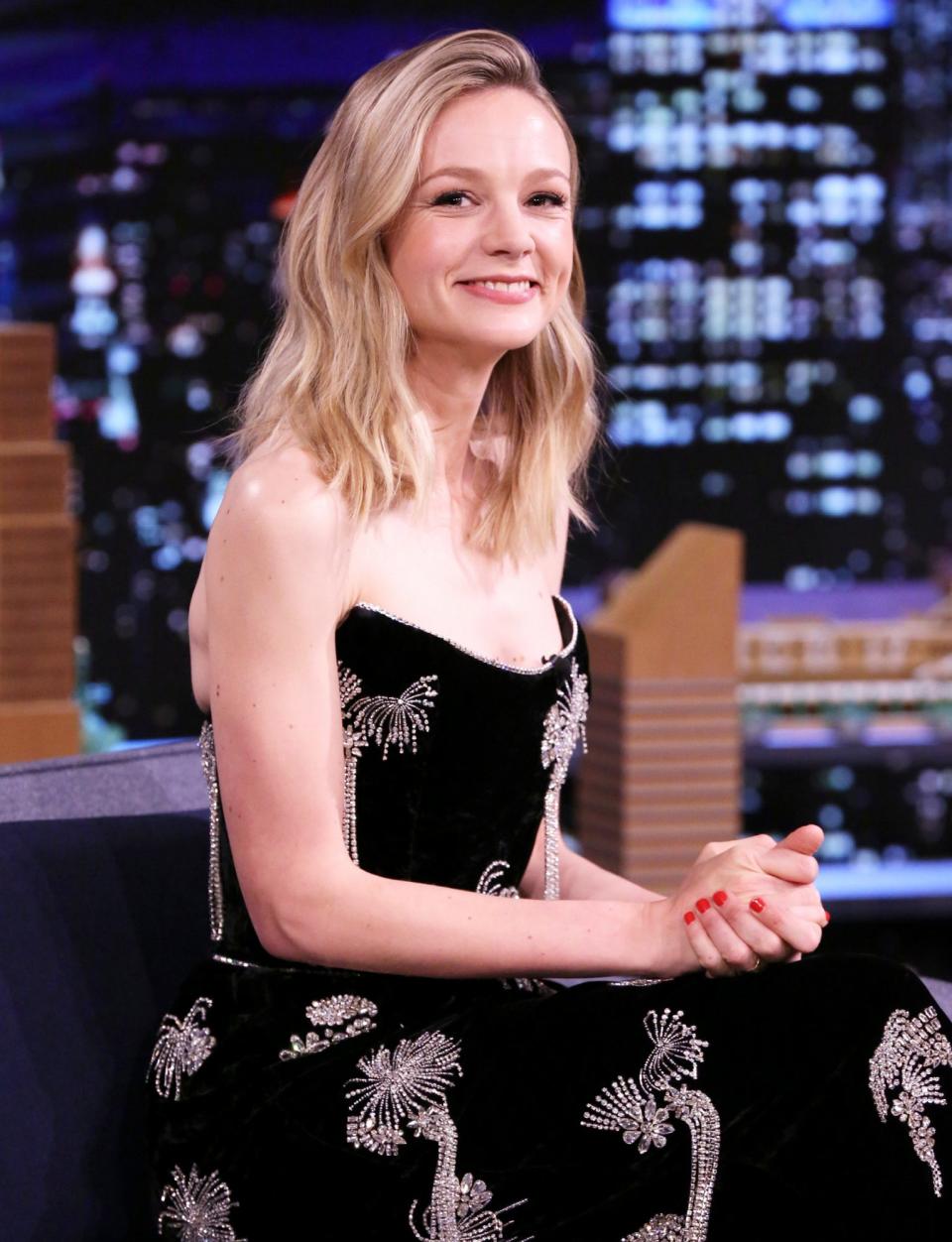 <p>Carey Mulligan stops by <i>The Tonight Show Starring Jimmy Fallon</i> to chat about her movie <i>Promising Young Woman</i> and her upcoming <i>Saturday Night Live</i> appearance on Thursday in N.Y.C. </p>