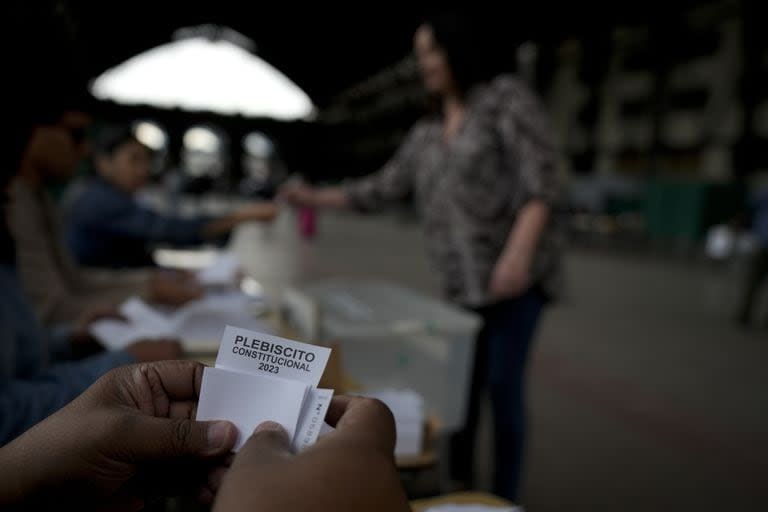 Una sede electoral en Santiago, Chile, el 17 de diciembre