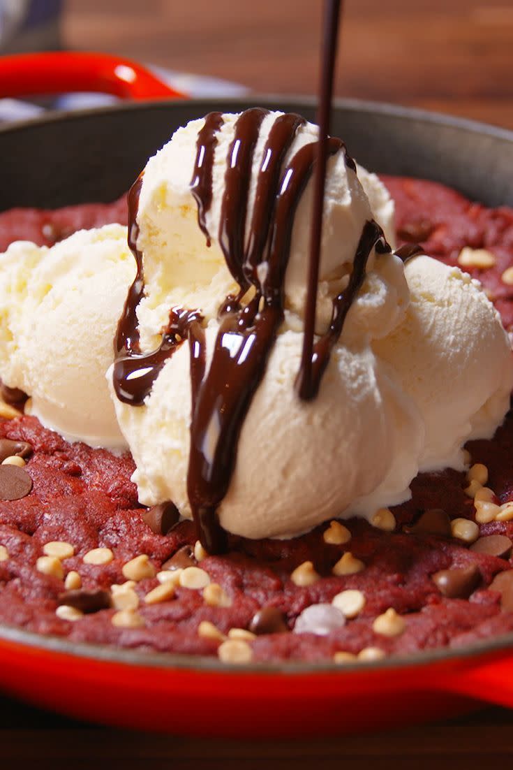 20) Red Velvet Skillet Cookie