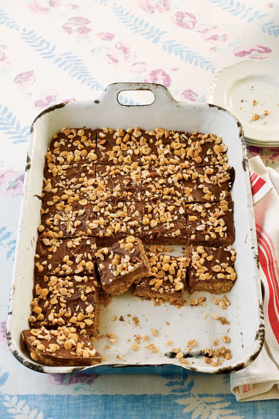 Peanut Butter-Chocolate-Oatmeal Cereal Bars