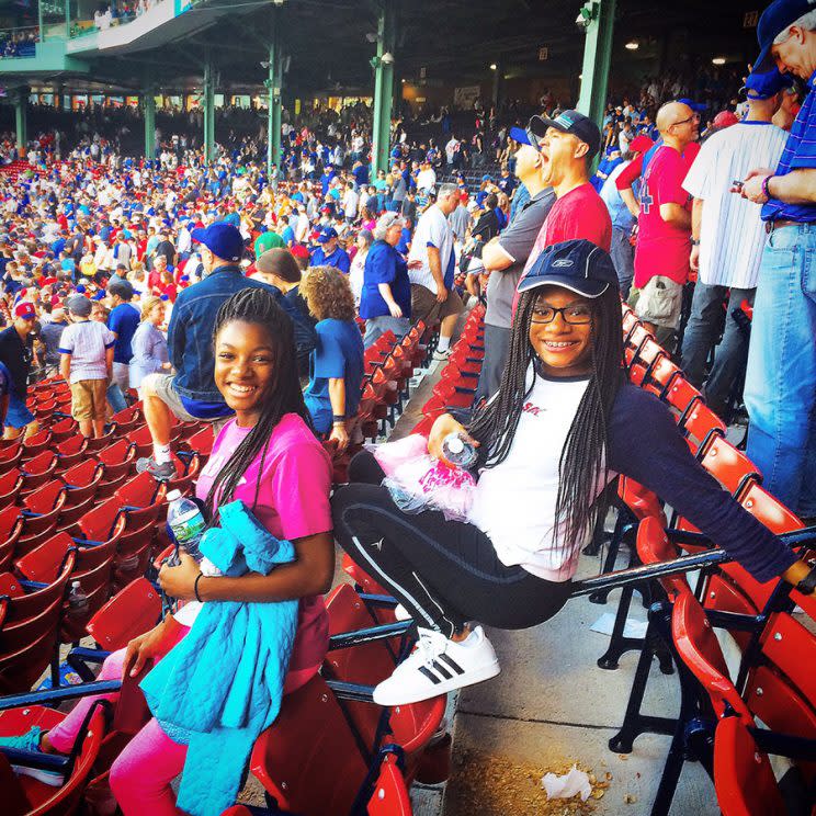 These sisters are being disciplined because of their braids. (Photo: Boston 25 News)