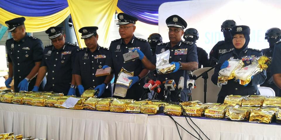 Malaysia methamphetamine drug bust