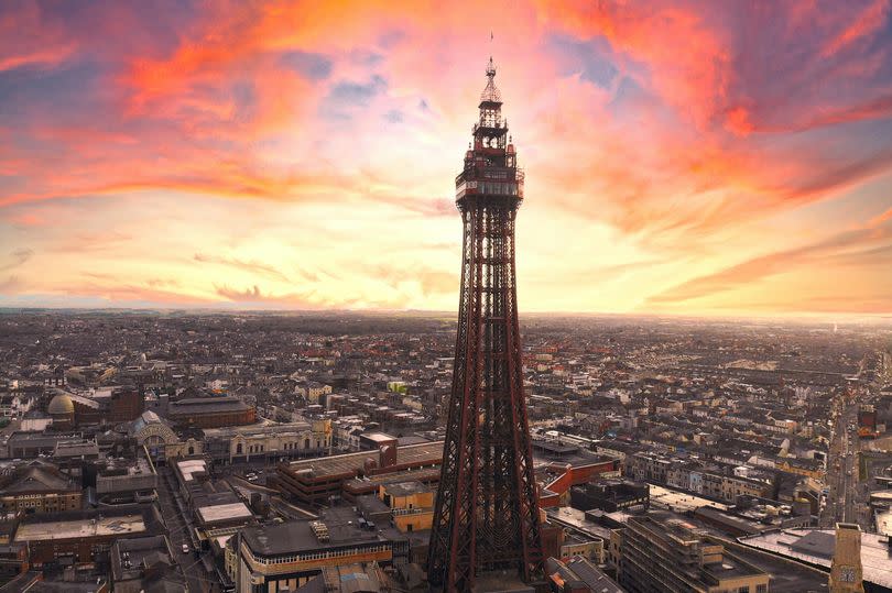 Aerial photograph of Blackpool