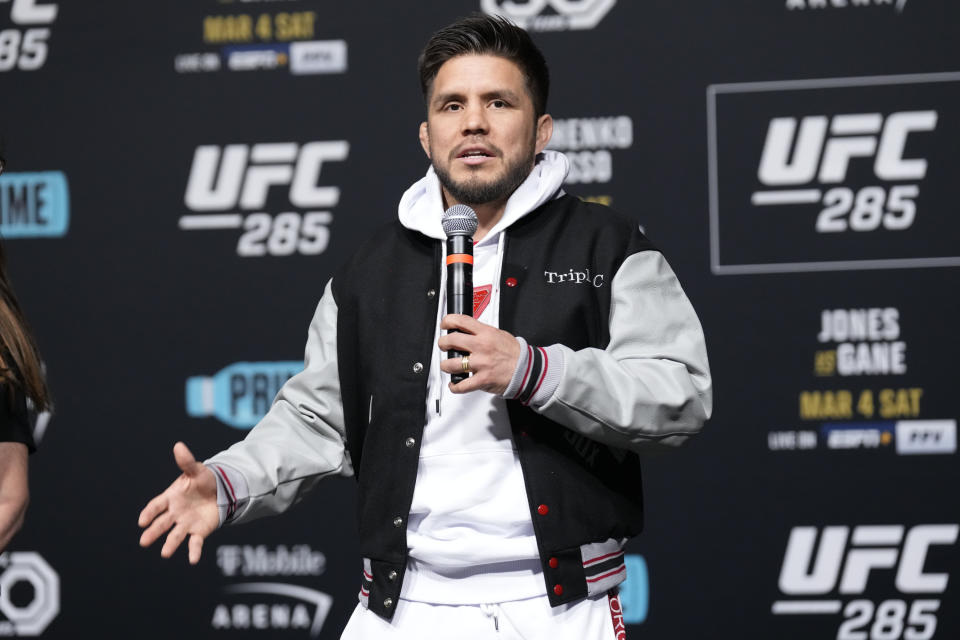 Henry Cejudo is returning to the Octagon on Saturday for the first time in three years, and he's trying to remind the world why he's one of the greatest fighters of all time. (Louis Grasse/PxImages/Icon Sportswire via Getty Images)