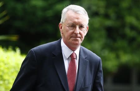 Britain's former Labour Party shadow Foreign Secretary, Hilary Benn, arrives at his home in London, Britain June 26, 2016. REUTERS/Neil Hall