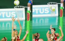 England score in last second of netball final to secure most dramatic and unlikely of Commonwealth gold medals