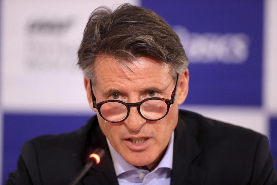 Lord Coe announced a ban on transgender athletes competing in female categories on Thursday (Mike Egerton/PA) (PA Archive)