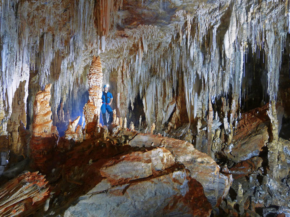 <p>“The area has some hidden gems as well,” Rafael says. “There are many other cave systems or even just hidden galleries that few people know and where only cavers usually go.” (Photo: Daniel Menin/Caters News) </p>