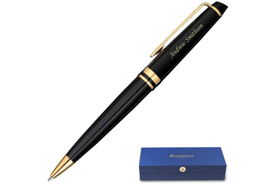 black and gold pen