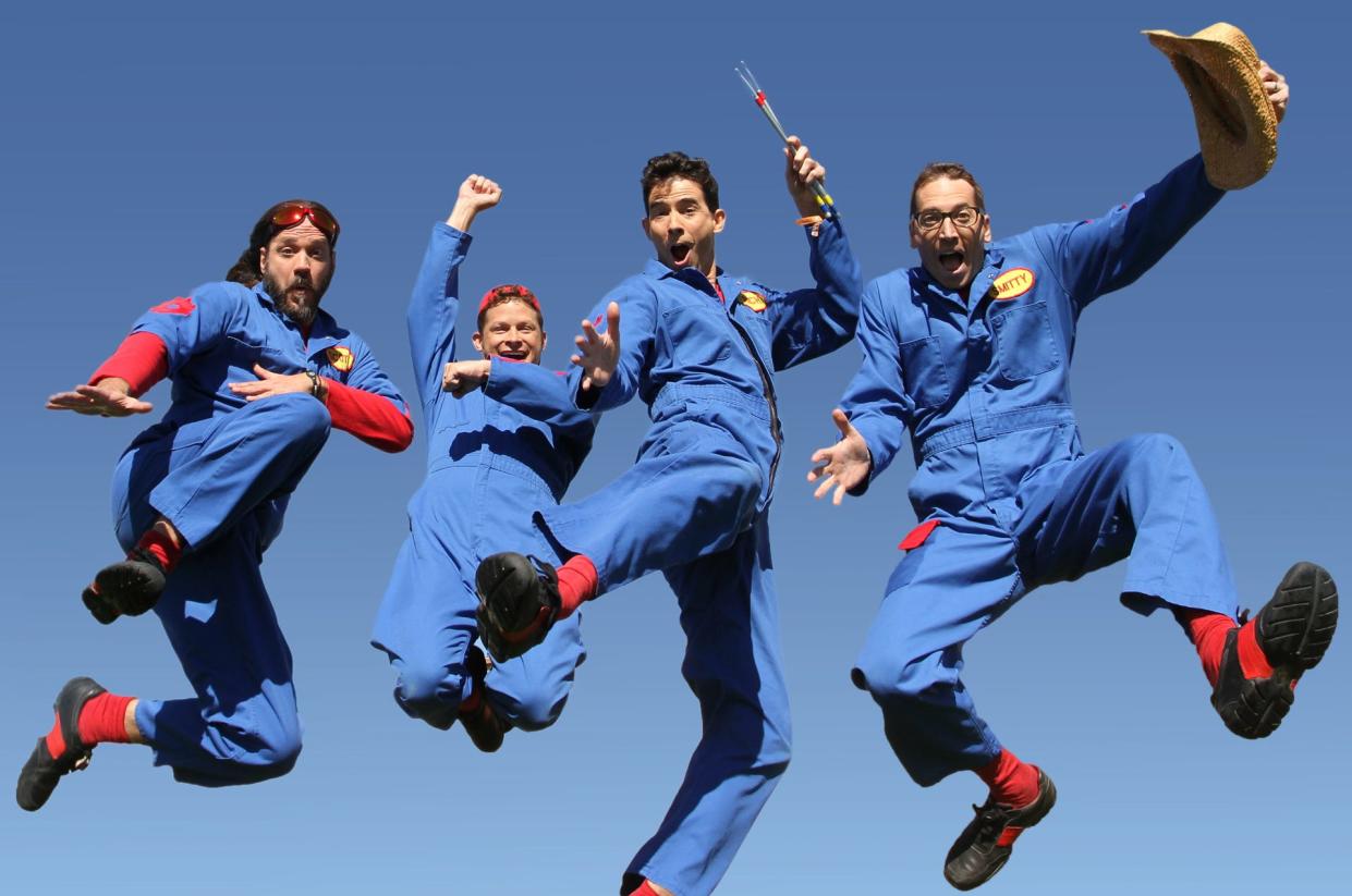 Imagination Movers is a band that plays rock music for kids.