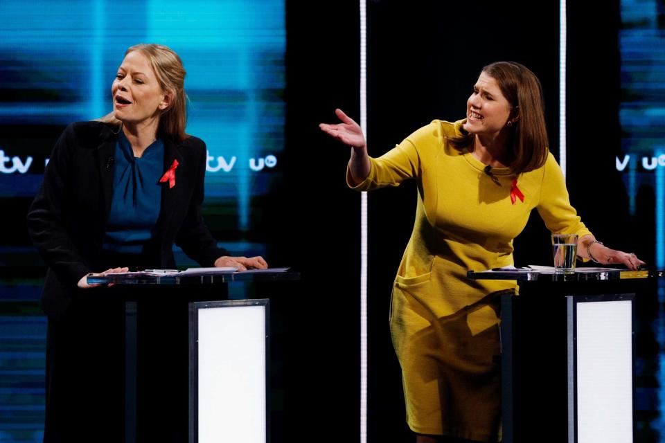 Frustration from all sides as the candidates discussed the sticky subject of: money (ITV via Getty Images)