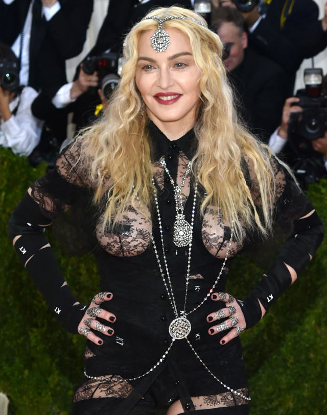 Come On, Vogue! Madonna Is Fearless in a Braless Outfit: See