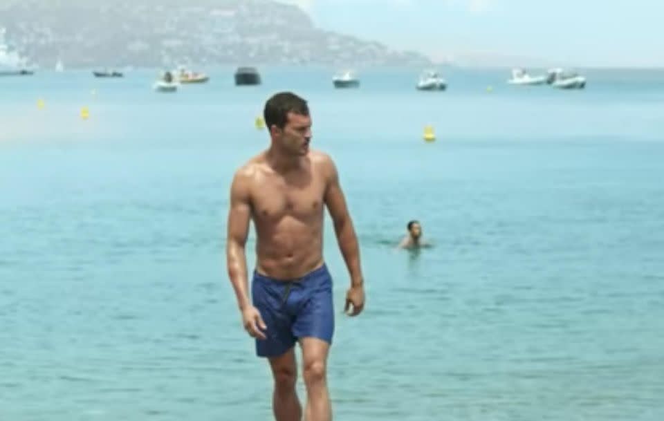 Of course fans are offered some shirtless action of Christian Grey in the trailer. Source: Universal Pictures