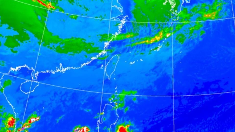 氣象局衛星雲圖。（圖／翻攝自中央氣象局）