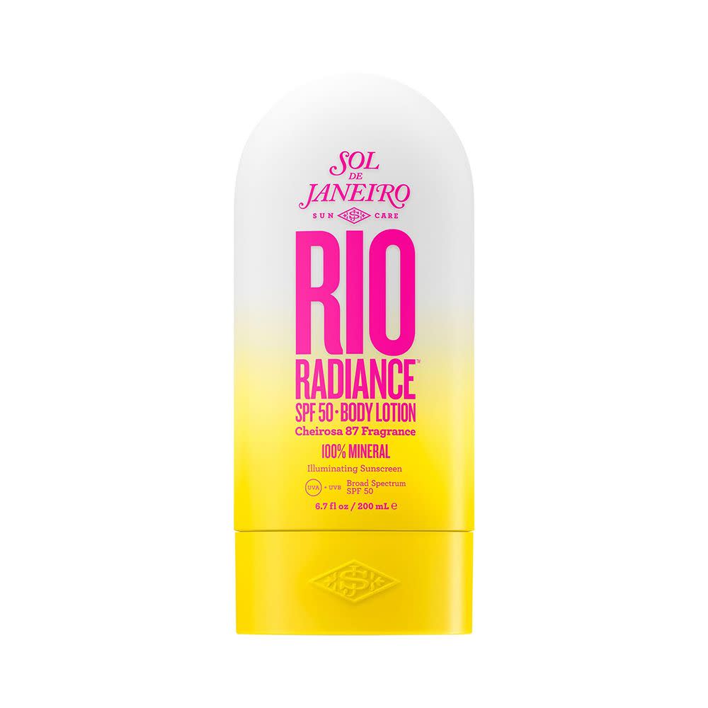 <p><a href="https://go.redirectingat.com?id=74968X1596630&url=https%3A%2F%2Fwww.sephora.com%2Fproduct%2Fsol-de-janeiro-rio-radiance-tm-spf-50-mineral-body-lotion-sunscreen-with-niacinamide-P511097&sref=https%3A%2F%2Fwww.elle.com%2Fbeauty%2Fmakeup-skin-care%2Fg60454581%2Fbest-body-lotion-with-spf%2F" rel="nofollow noopener" target="_blank" data-ylk="slk:Shop Now;elm:context_link;itc:0;sec:content-canvas" class="link rapid-noclick-resp">Shop Now</a></p><p>Rio Radiance SPF 50 Mineral Body Lotion Sunscreen with Niacinamide 6.7 oz / 200 mL</p><p>sephora.com</p><p>$40.00</p><span class="copyright">courtesy of brands</span>