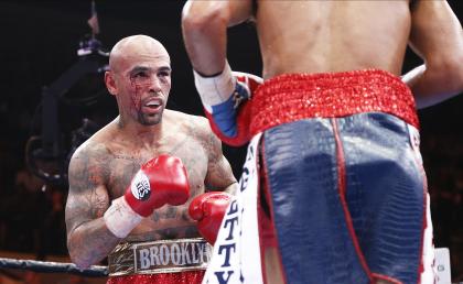 Luis Collazo's right eye became a mess during his fight with Keith Thurman. (Getty)