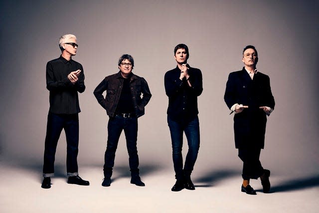 Matchbox Twenty (from left), Kyle Cook, Brian Yale, Rob Thomas and Paul Doucette, kicked off their Slow Dream Tour in Vancouver May 16, 2023, and will stay on the road through August.