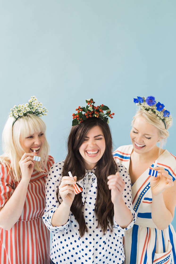 DIY Lady Liberty Floral Crowns