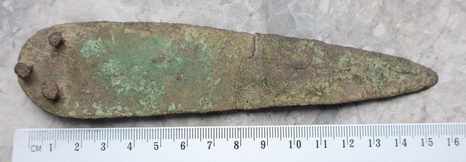 La daga de hace 3,500 años que se halló en Krasnystaw.